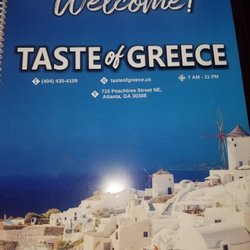 Taste of Greece - Menu