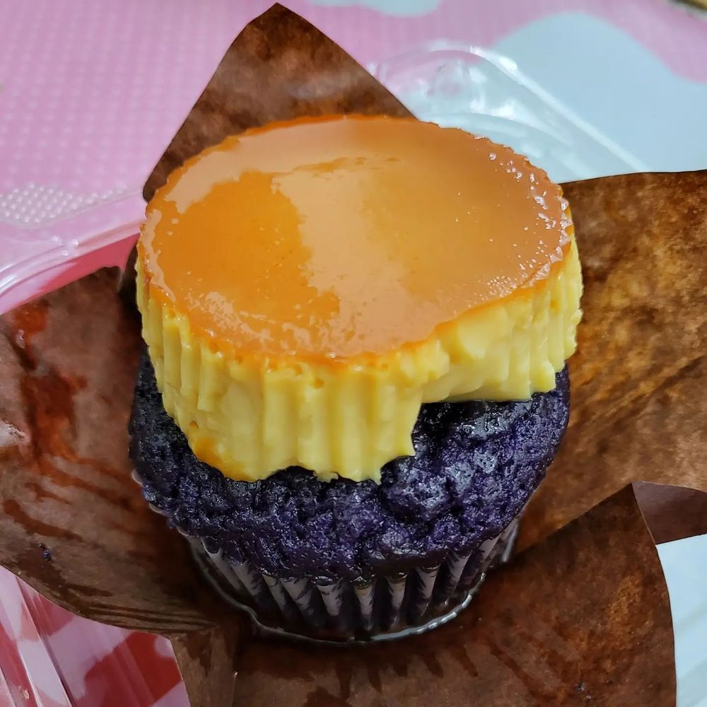 Cafe 86 - Ube Leche Flan Cupcake - Cafes Near Me - Northridge, California Cafe 86 - Ube Leche Flan Cupcake - Cafes Near Me - Northridge, California