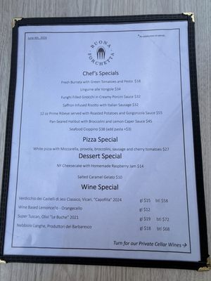 Menu photo 3 Buona Forchetta Newport Beach, CA