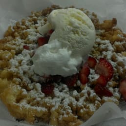 1/2 strawberries, 1/2 ice-cream w/whipped cream - Reba Special 1/2 strawberries, 1/2 ice-cream w/whipped cream - Reba Special