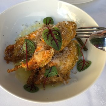 Sofia - Crab-stuffed zucchini flowers - Italian Near Me - Toronto, Ontario