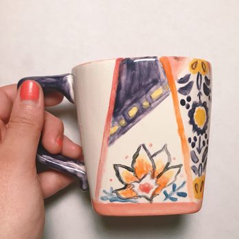 The Clayroom - After- finished product (one side) - Paint-Your-Own Pottery Near Me - Brookline, Massachusetts