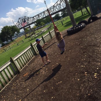 Rolling River Playground - zip line and picnic tables - Playgrounds Near Me - Peoria, Illinois Rolling River Playground - zip line and picnic tables - Playgrounds Near Me - Peoria, Illinois