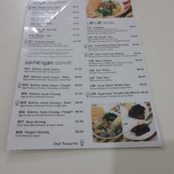 Famili Ria - Menu