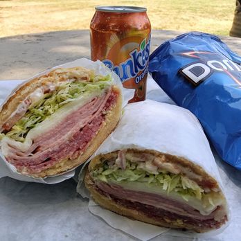 Nick’s Sandwiches - The Tony: salami, mortadella, ham, provolone on dutch crunch! Plus: Cool Ranch Doritos... and A SUNKIST! Yes! - Sandwiches Near Me - Concord, California Nick’s Sandwiches - The Tony: salami, mortadella, ham, provolone on dutch crunch! Plus: Cool Ranch Doritos... and A SUNKIST! Yes! - Sandwiches Near Me - Concord, California