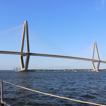 Arthur Ravenel Jr. Bridge - View from the Schooner Pride sailboat tour - Landmarks & Historical Buildings Near Me - Mount Pleasant, South Carolina