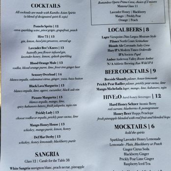Beeside Balcony - Menu - Mediterranean Near Me - Del Mar, California