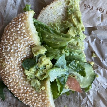 Einstein Bros. Bagels - Avocado veg out sloppy tasteless yuck - Bagels Near Me - Tucson, Arizona