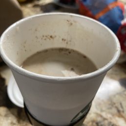 Half full cup of coffee Half full cup of coffee