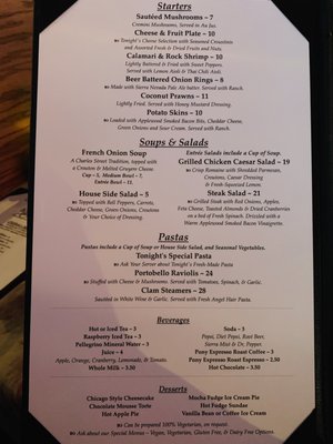 Menu photo 5 Charles Street Dinner House Mariposa, CA