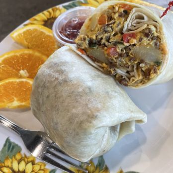 Elka Bee's Coffee Haus - Chorizo burrito - Coffee & Tea Near Me - Wilsonville, Oregon