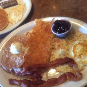 Huckleberry's - French Toast Combo w/ the fruit topping on the side - Breakfast & Brunch Near Me - Fairfield, California Huckleberry's - French Toast Combo w/ the fruit topping on the side - Breakfast & Brunch Near Me - Fairfield, California