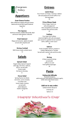 Menu photo 7 Evergreen Eatery Rochester, IN