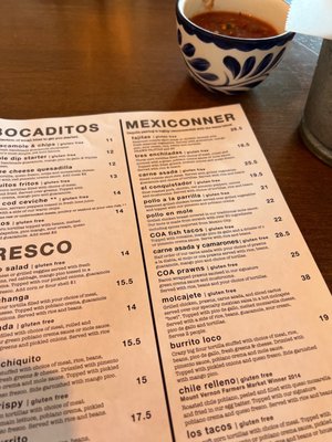 Menu photo 4 Coa Mexican Eatery La Conner, WA