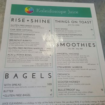 Kaleidoscope Juice Optima - Menu - Coffee & Tea Near Me - Scottsdale, Arizona Kaleidoscope Juice Optima - Menu - Coffee & Tea Near Me - Scottsdale, Arizona