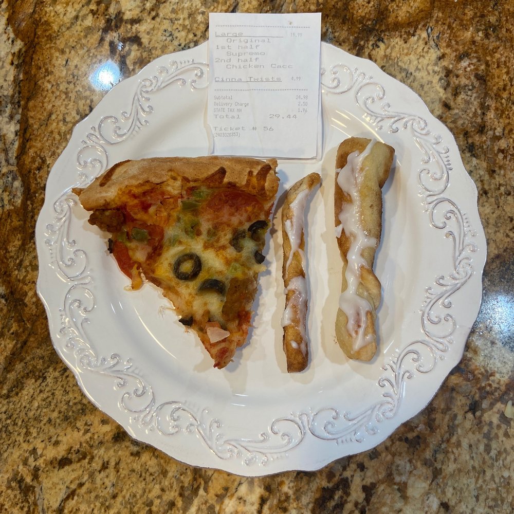 Mama DeLuca's Pizzeria - a slice of pizza and bacon - Pizza Near Me - Nowthen, Minnesota Mama DeLuca's Pizzeria - a slice of pizza and bacon - Pizza Near Me - Nowthen, Minnesota