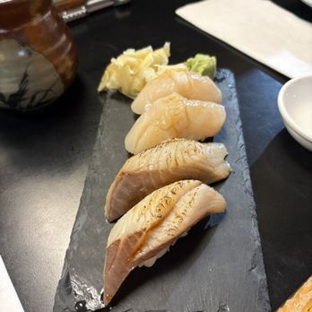 Kappo Sui - Scallop and black cod nigiri - Japanese Near Me - Costa Mesa, California