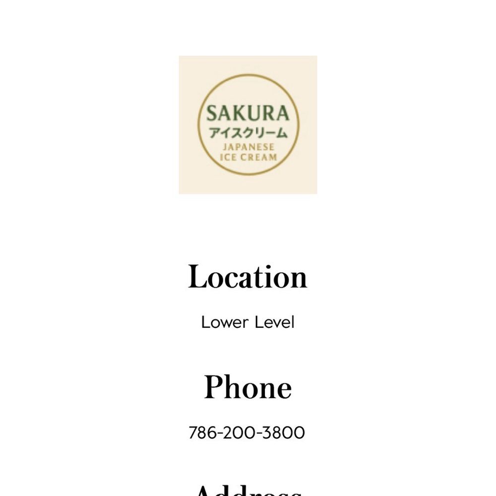 Sakura - Ice Cream & Frozen Yogurt Near Me - Aventura, Florida Sakura - Ice Cream & Frozen Yogurt Near Me - Aventura, Florida