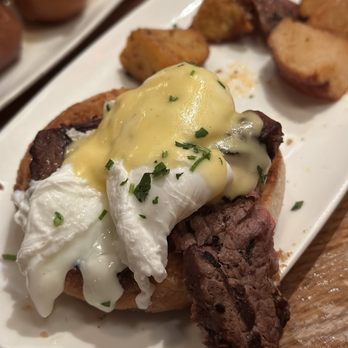 Cafe Ba-Ba-Reeba! - Beef Tenderloin Benedict* - Spanish Near Me - Chicago, Illinois Cafe Ba-Ba-Reeba! - Beef Tenderloin Benedict* - Spanish Near Me - Chicago, Illinois