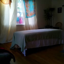 Evolve Awareness Bodywork - Therapy Space! Much nicer doing work in a spacious room w/natural light, plants & crystals rather than the usual small and dank.