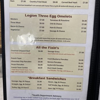 Warrior Cafe Post 176 - Menu - Breakfast & Brunch Near Me - Springfield, Virginia