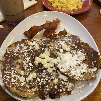 Ruby Slipper Central Business District - White Chocolate Breading Pudding Pancakes Eggs and Bacon - Breakfast & Brunch Near Me - New Orleans, Louisiana Ruby Slipper Central Business District - White Chocolate Breading Pudding Pancakes Eggs and Bacon - Breakfast & Brunch Near Me - New Orleans, Louisiana
