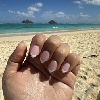 Eagle Nails Salon - Pink and white nails from Eagle Salon - Nail Salons Near Me - Kaneohe, Hawaii