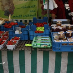 Wochenmarkt Am Rathaus - Wochenmarkt am Rathaus, Chemnitz - Produkte von einem Biohof