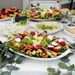 Grazed By Ivana - Elevated grazing table, crudite and dips board