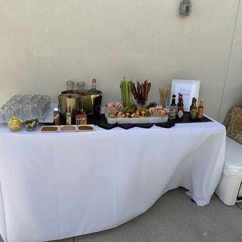 Party Time Rentals - Table and white linen that was steamed onsite! - Party Equipment Rentals Near Me