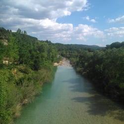 El Puente - Vistas del río Alcanadre desde lo alto del Puente de Pedruel