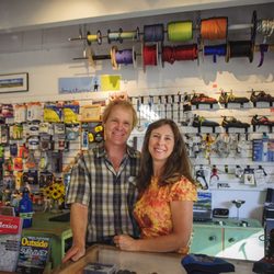 Mudd-N-Flood Mountain Shop - Mudd N Flood owners, Elana Lombard and Chris Pieper.