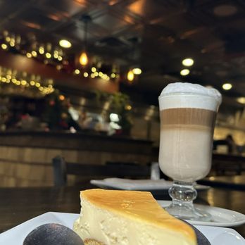 Las Palmas Restaurant - Plain Cheesecake and Cappuccino - Cuban Near Me - West New York, New Jersey Las Palmas Restaurant - Plain Cheesecake and Cappuccino - Cuban Near Me - West New York, New Jersey