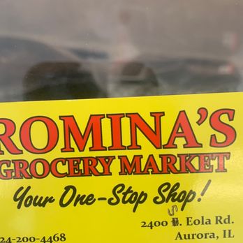 Romina’s Grocery Market - a sign for the store - International Grocery Near Me - Aurora, Illinois Romina’s Grocery Market - a sign for the store - International Grocery Near Me - Aurora, Illinois