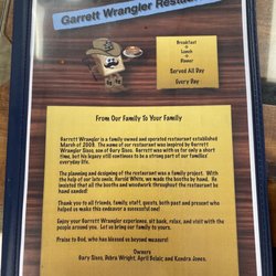 Garrett Wrangler Restaurant