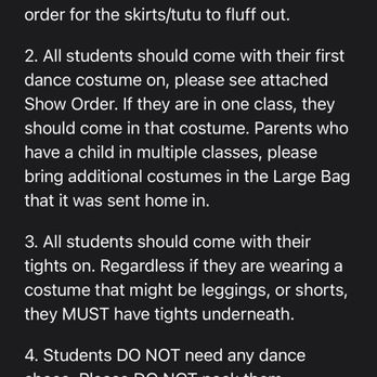 The Carroll School of Dance - email stating not to bring the girls dance shoes - Dance Schools Near Me - Baltimore, Maryland The Carroll School of Dance - email stating not to bring the girls dance shoes - Dance Schools Near Me - Baltimore, Maryland