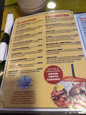Menu photo 8 LA VECINDAD Las Vegas, NV Menu photo 8 LA VECINDAD Las Vegas, NV
