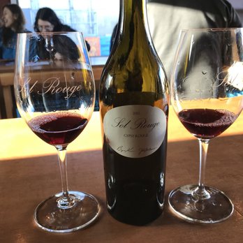 Sol Rouge Winery - Tasting their Gypsy Rouge Blend (Grenache and Mourvèdre) - very earthy taste - Wine Tasting Room Near Me - San Francisco, California Sol Rouge Winery - Tasting their Gypsy Rouge Blend (Grenache and Mourvèdre) - very earthy taste - Wine Tasting Room Near Me - San Francisco, California