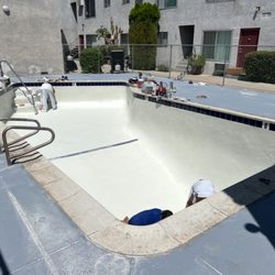 Cal Blue Pool and Spa - AFTER PLASTER PHOTO COMMERCIAL PROPERTY CANOGA PARK
