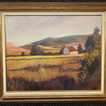 Mercanti - Antique oil painting sold by Mercanti on consignment - charming pastoral landscape scene - Estate Liquidation Near Me - Vallejo, California Mercanti - Antique oil painting sold by Mercanti on consignment - charming pastoral landscape scene - Estate Liquidation Near Me - Vallejo, California