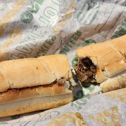 I had a Philly cheese steak on Itlalian Artisian Bread toasted it was perfect