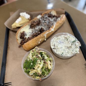 Smokemade Meats + Eats - Brisket cheesesteak, coleslaw, potato salad, key lime pie - Barbeque Near Me - Orlando, Florida