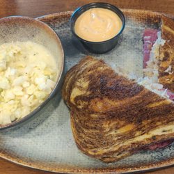 Steuby's - Pastrami Reuben on Rye (I asked for only light meat) with a side of coleslaw