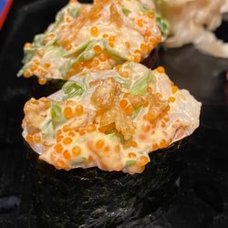 Shoyu - Spicy Scallop nigiri