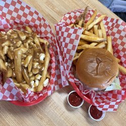 The Crossing Cafeteria - Poutine & Crossing Burger