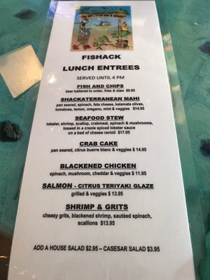 Menu photo 3 Fishack Vero Beach, FL