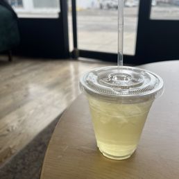Iced tea. I can't remember which one, but something similar to Chamomile.
