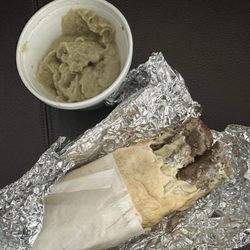 D's Mediterranean Grill - Baba ghanoush and Gyro Wrap