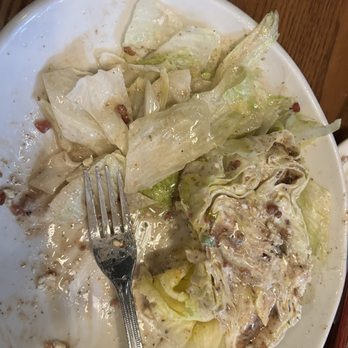 Saltgrass Steak House - This is a wedge salad where all of the leaves were white and bitter. - Steakhouses Near Me - Fort Worth, Texas