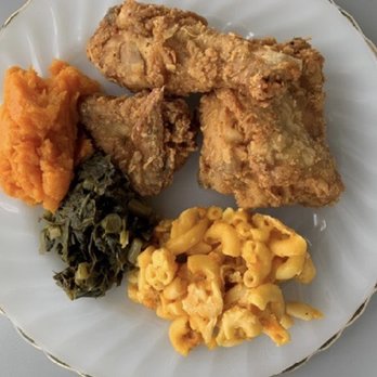 Charles Pan Fried Chicken - Pan-Fried Chicken Combo, Collard Greens, Mac & Cheese & Yams - Soul Food Near Me - New York, New York Charles Pan Fried Chicken - Pan-Fried Chicken Combo, Collard Greens, Mac & Cheese & Yams - Soul Food Near Me - New York, New York
